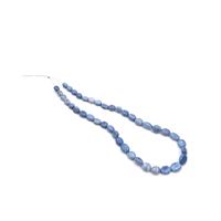 120cts Blue Opal Graduated Tumble Nuggets Approx 8x7mm to 14x10mm, 38cm Strand
