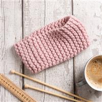 Wool Couture Rose Quartz Beginner Basics Garter Headband Knitting Kit With Free Knitting Needles Usually £4