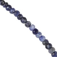 TRADE SHOW DEAL 50cts Sodalite Faceted Rondelles Approx 3-5mm, 33cm Strand