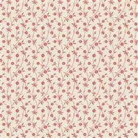 Edyta Sitar Strawberries and Cream Cedar Magnolia Fabric 0.5m