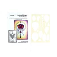 Sanntangle Lotus flower Stencil & Booklet Set