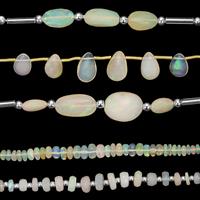 Steal of the Day! 20cts Ethiopian Opal Graduated Mix Shape Approx 6cm Strand with Spacers (Pack of 5)