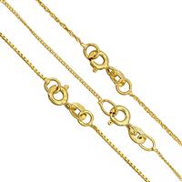925 Gold Plated Sterling Silver, Box, Rope and Curb Chain (Pack of 3) approx. 45cm/18"