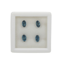0.80cts London Blue Topaz Brilliant Oval Approx 5x3mm (Pack of 4) 