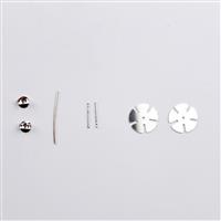 935 Argentium Finest Blossom Earrings Kit