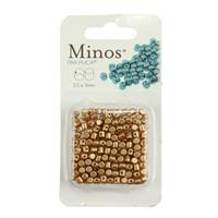 Pastel Amber Minos Beads 2.5x3mm 10g cd