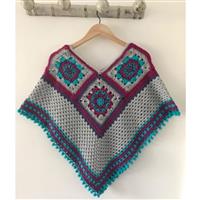 Adventures in Crafting Mermaid Summer Nights Crochet Poncho  Kit. Save 20%