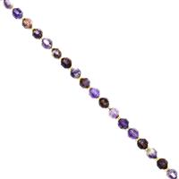 180cts Purple Quartz Gemstone Approx 9x10mm, 38cm Strands 