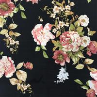 Country Roses Viscose Fabric 0.5m