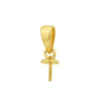 Gold Plated 925 Sterling Silver Bail With Peg (Approx 8x5mm)