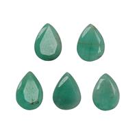 3.85cts Sakota Emerald 8x6mm Pear Pack of 5 (O)