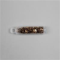 Miyuki Half Tila Dark Bronze Beads Approx 5x2mm (7.2GM/TB)