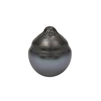 Grey Tahitian Cultured Drop Pearl, Fully Drilled Approx 15X14mm (1pc)