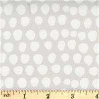 Moda Little Ducklings Warm Grey Dots Fabric 0.5m