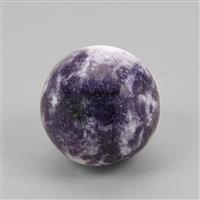 340cts Lepidolite Sphere Approx 35 to 40mm 