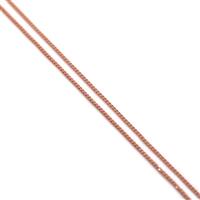 Rose Gold Plated 925 Sterling Silver Curb Chain 50cm/20"