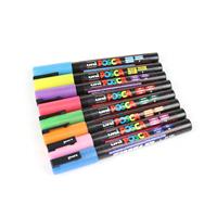Posca Paint Permanent Marker Pens Sparkling Colours, Set of 8pcs