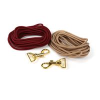 Red & Gold Kit; 2x  Paracord & Base Metal Swivel Clips