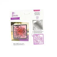 Gemini - Framed Floral CAC Die - Traditional Rose - 2PC