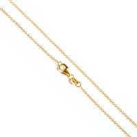 Gold Plated 925 Sterling Silver Cable Chain Approx 45cm/18"