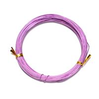 10m Silver Plated Pink Aluminum Wire, 1.0mm