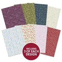Adorable Scorable Pattern Packs - Flourishing Leaves, 24 x A4 350gsm Matt-tastic Adorable Scorable sheets