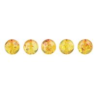 Baltic Rose Pink Ombre Amber 12mm Rounds (5pc)