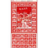 Makower Christmas Scandi Advent Calendar Panel 0.6m