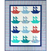 Village Fabrics Sail Boats Quilt Kit