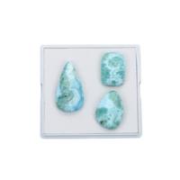 55cts Larimar Smooth Cabochon Free Size 