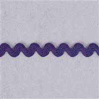 Essential Trimmings Purple Ric Rac Polyester (1m x 8mm)