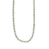 Lucky Barrel Necklace 135.99ct Type A Burmese Jadeite Gold Tone Sterling Silver Necklace