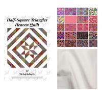 Kaffe Fassett Mars Half-Square Triangles Quilt Kit (72 x 87 inches): Instructions, Charm Pack & Fabric (3m)