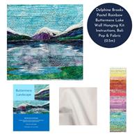 Delphine Brooks Pastel Rainbow Buttermere Lake Wall Hanging Kit: Instructions, Bali Pop & Fabric (0.5m)