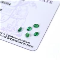 0.55cts Zambian Emerald 4x3mm Oval Pack of 5 (O)