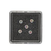 0.25cts Ethiopian Opal Round Brilliant Approx 3mm Pack of 5 (N)