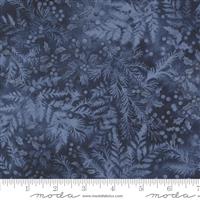 Moda Blizzard Blues Winter Ferns Night Sky Fabric 0.5m