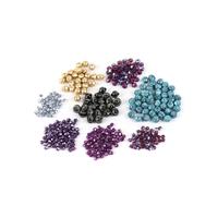 These Prices are on Fire! 450 Fire Polished Beads in Amethyst AB, Aztec Gold, Crystal Sky 