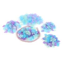 Lovely Lucite - Purple/Blue/Green Lucite Flowers & Lilac Shine Shell Pearl Plain Rounds 
