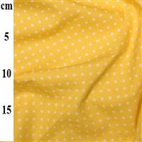 Rose and Hubble Cotton Poplin Spots on Lemon Fabric 0.5m