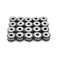 Silver Plated Base Metal Tribal Beads, 20pcs