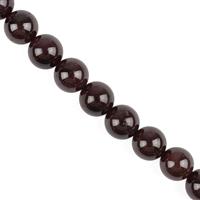 470cts Star Garnet Plain Rounds Approx 10 to 11mm, 38cm Strand