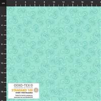 Colour Harmony Swirls Aqua Fabric 0.5m