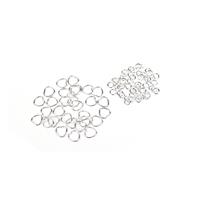 Cupid; Sterling Silver Heart Shaped Jump Rings Approx 8mmx30Pcs & Sterling Silver Open Jump Rings 3mmx50pcs
