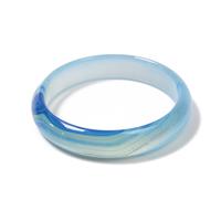 260cts Blue Agate Bangle, Inner Diameter Approx. 68mm