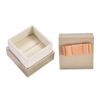 Golden Ribbon Ring Box Approx 6.5x6.5x5.6cm