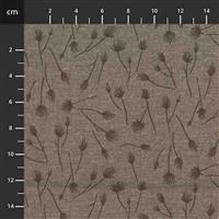 Yoko Saito Centenary Collection Small Buds On Continental Beige Fabric 0.5m 