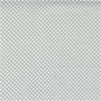 Moda Whispers Metallic White Silver Dots Fabric 0.5m