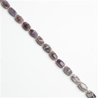 250cts Amethyst Faceted Rice Beads Approx 14x10mm, 38cm