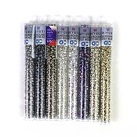 8 Tubes of Miyuki and Czech 6/0 Seed Beads Bundle in Silver Tones - approx. 20g Tubes